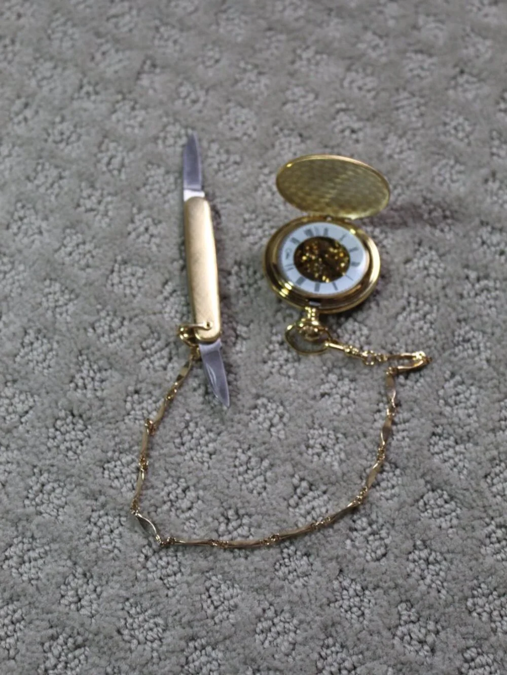 NEW Colibri Of London Pocket Watch & Knife Timepieces W/ Papers & Box